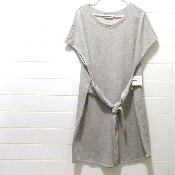 NWT ATHLETA EMBRACE DRESS grey XL pullover stretch comfy athleisure sweat summer - Picture 1 of 10